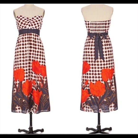 Anthropologie Dresses & Skirts - {ANTHROPOLOGIE} Maeve Tulip Fields Maxi Dress 6